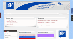 Desktop Screenshot of codep61badminton.fr